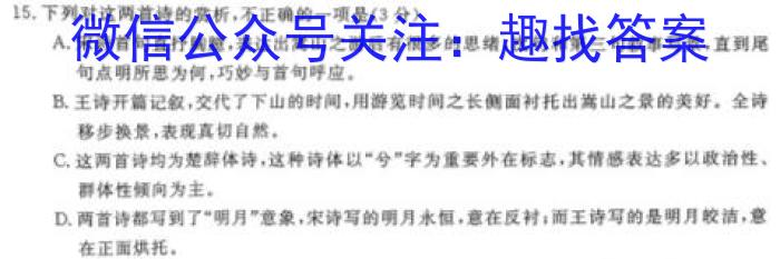 2022-2023百万联考高二考试4月联考(23-204B)语文