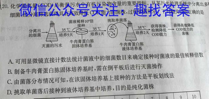 2023届中考导航总复习·模拟·冲刺卷(四)4生物