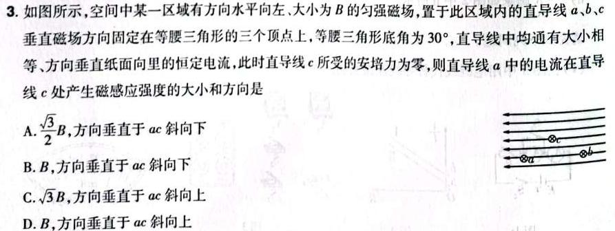 文博志鸿 2023年河北省初中毕业生升学文化课模拟考试(导向一)-物理