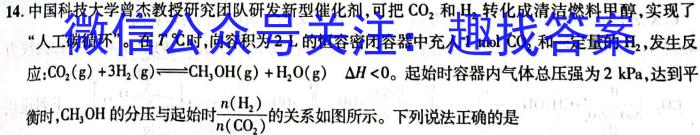 天壹名校联盟·2023年上学期高一期中联考化学