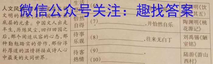 河南省漯河市临颍县2022-2023学年度第二学期期中考试七年级语文