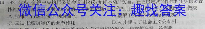 山西省太原五中2023中考九年级适应性训练历史