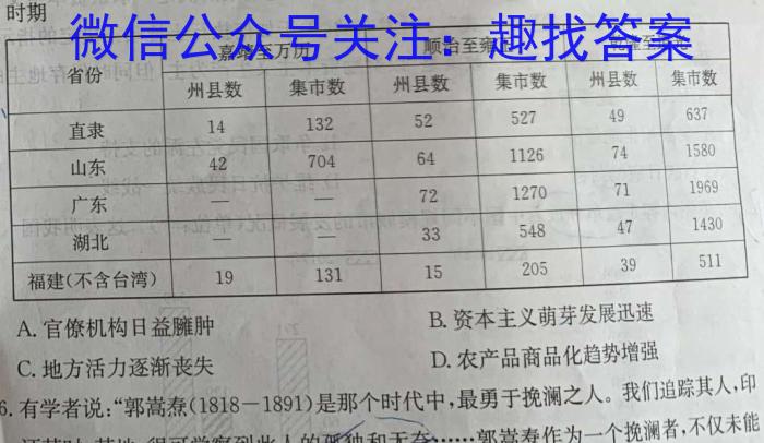 湘教考苑 2023年高考模拟试卷(试题卷五)政治s