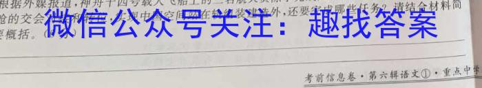 2023年湖南省普通高中学业水平合格性考试高一仿真试卷(专家版三)语文
