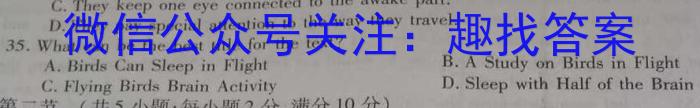 2023年湖北省孝感市高二期中考试英语