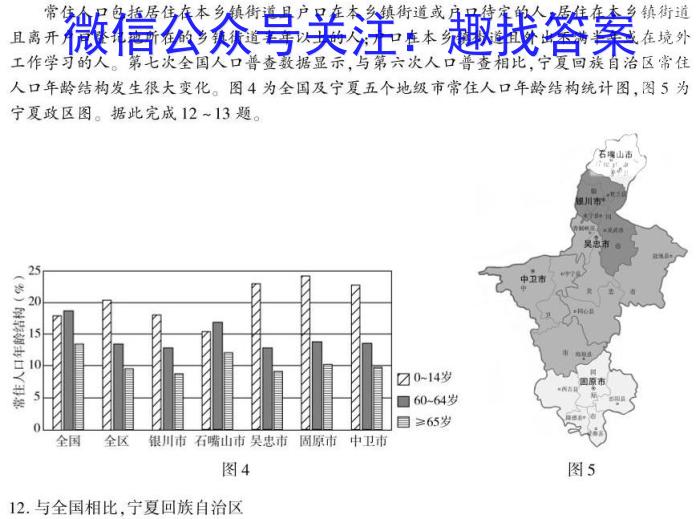 河南省焦作市普通高中2024-2023学年（下）高一年级期中考试q地理