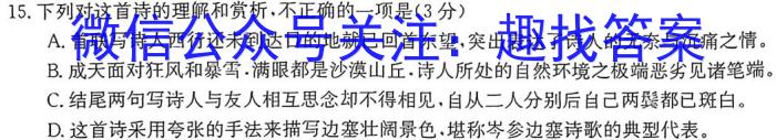 江西省2022-2023学年度初三模拟巩固训练（三）语文