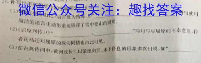 江西省2023年最新中考模拟训练 JX(六)语文