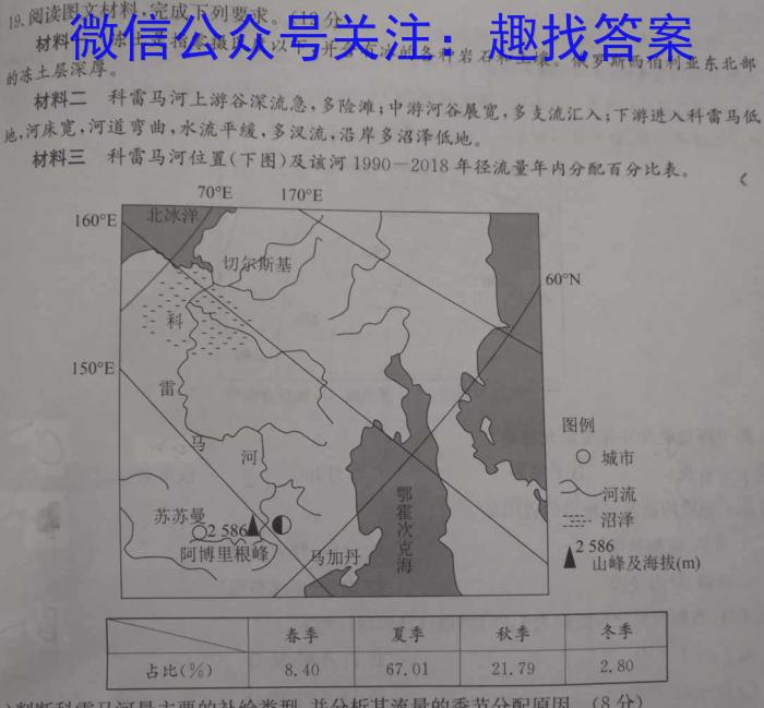 2022-2023学年（下）南阳六校高二年级期中考试地理.