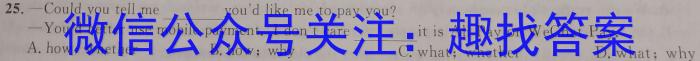 安徽省利辛县2023年九年级4月联考英语