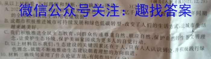 [湛江二模]广东省2023年湛江市普通高考第二次模拟测试(23-379C)语文