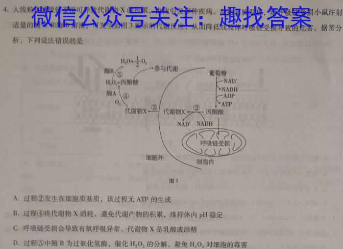 同一卷·高考押题2023年普通高等学校招生全国统一考试(二)生物