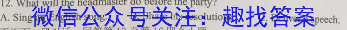 师大名师金卷2023年陕西省初中学业水平考试（三）英语