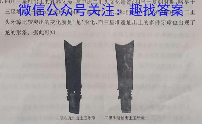 安徽省2024届八年级下学期教学质量检测（六）历史