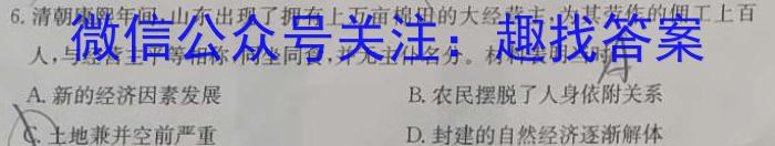 2023年陕西省初中学业水平考试·全真模拟卷（七）历史