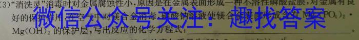 陕西省2022~2023学年度七年级第二学期期中调研试题化学