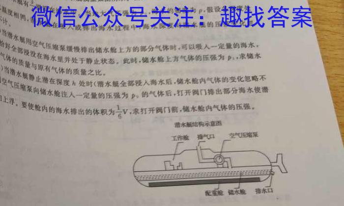 炎德英才大联考 湖南师大附中2023届模拟试卷(二)f物理