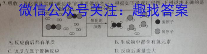 安徽省2023年下学期九年级学业水平测试模拟卷（三）化学