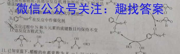 2023年普通高等学校招生全国统一考试仿真模拟卷(T8联盟)(八)化学