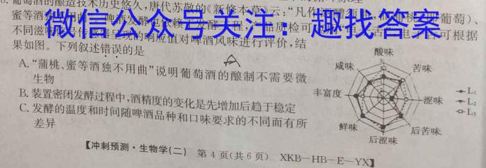 2023年河北省初中毕业生学业考试模拟(五)生物试卷答案