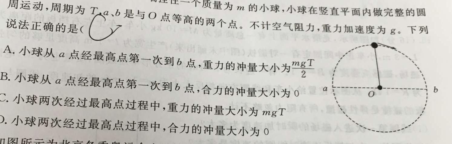 2023年普通高等学校全国统一模拟招生考试 新未来4月高一联考-物理
