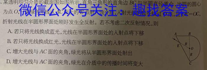 河北省沧州市2023届高三调研性模拟考试物理`