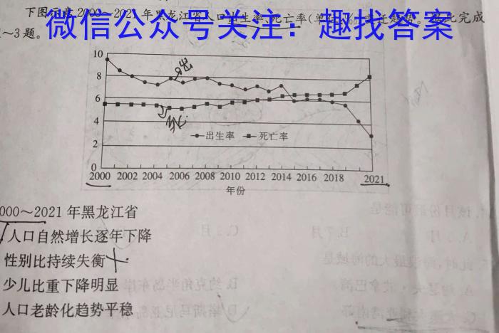 [宜宾三诊]2023届宜宾市普通高中2020级第三次诊断性测试q地理