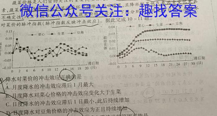 2023届衡水金卷先享题压轴卷(二)广东专版q地理