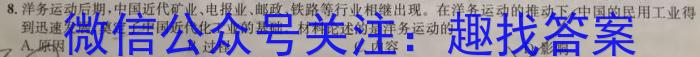 江西省九江市2023年初中学业水平考试复习试卷（一）历史