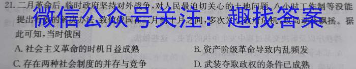 百师联盟2023届高三二轮复习联考(二)新高考历史