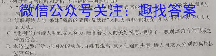 吉林省2023届师大附中内测卷语文