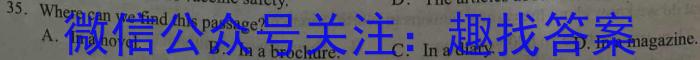 2023届高三冲刺卷（四）全国卷英语