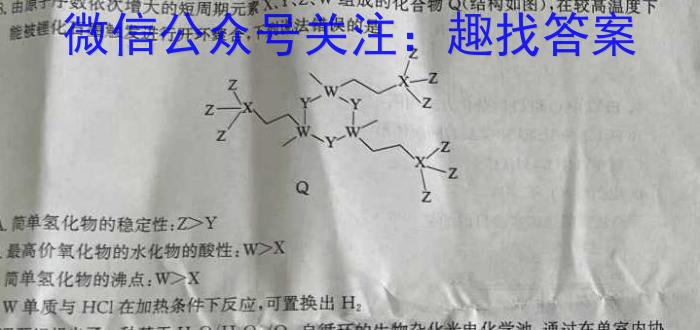 陕西省2023届九年级模拟检测卷(23-CZ135c)化学