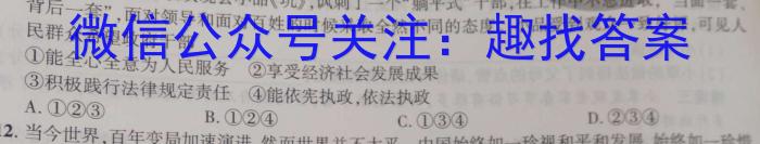 2023年陕西省初中学业水平考试·冲刺压轴模拟卷（三）s地理