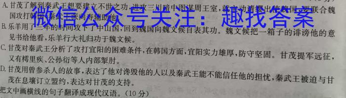 京星 2023届高考冲刺卷(二)语文