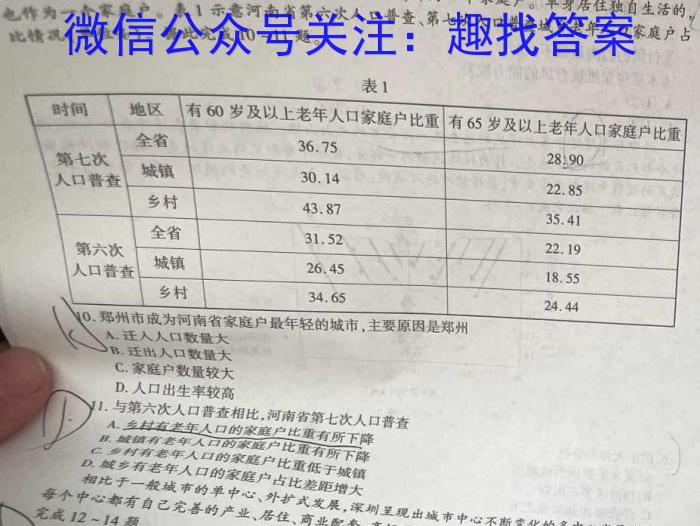 2023年陕西省普通高中学业水平考试全真模拟(一)q地理