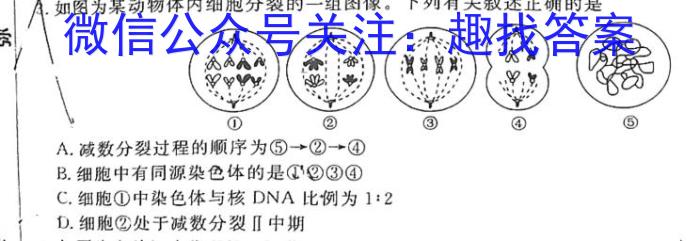 安徽省2023年九年级毕业暨升学模拟考试（二）生物试卷答案