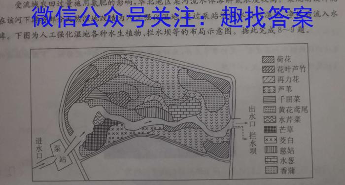 江西省2023年初中学业水平考试适应性试卷（一）q地理