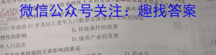 2023年普通高等学校招生伯乐马模拟考试(五)s地理