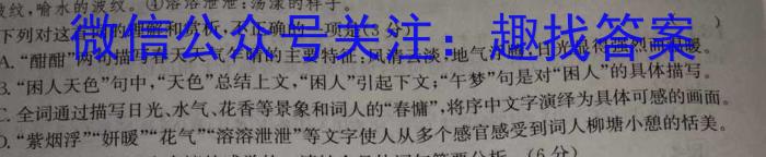 江西省2023年最新中考模拟训练 JX(四)语文