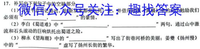 河南省漯河市临颍县2022-2023学年度第二学期期中考试七年级语文