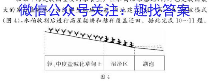 2023年东北三省四城市联考暨沈阳市高三质量监测(二)q地理