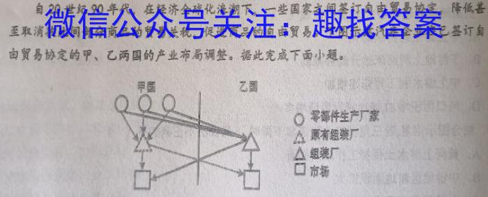 2024~2023学年山西省名校高一期中联合考试(23-414A)q地理