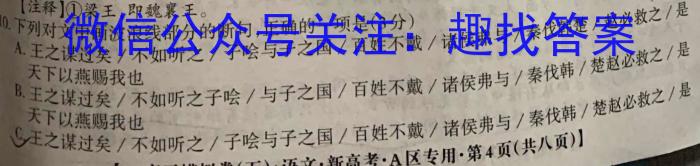 江淮名卷·2023年安徽中考押题卷（一）语文