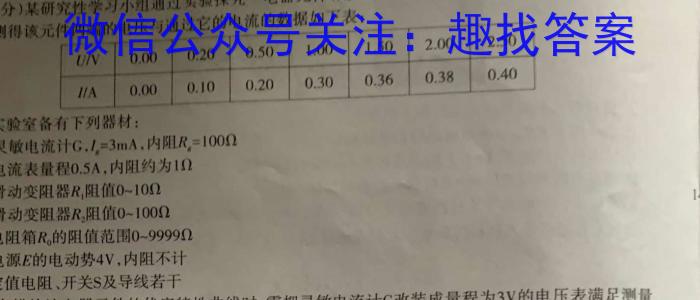 贵州省高二年级联合考试卷(23-433B)l物理