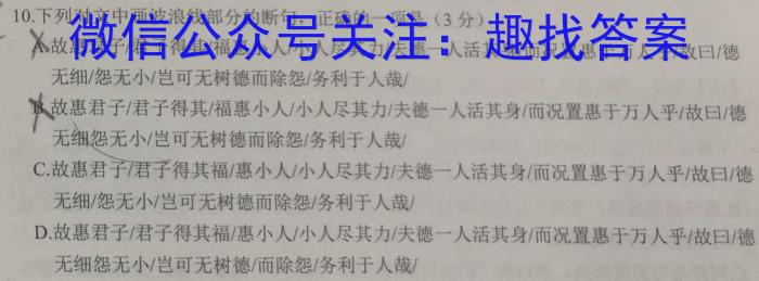 天一大联考顶尖计划·2023年高三5月联考语文