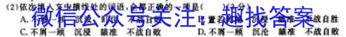 安徽省2023年全椒县九年级一模考试语文