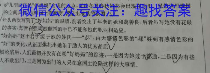 伯乐马 2023年普通高等学校招生新高考模拟考试(七)语文