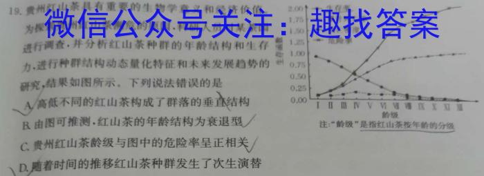 河北省2022-2023学年第二学期高二年级期中考试(23554B)生物