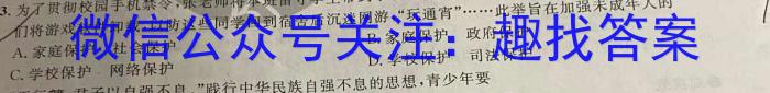 2023届衡中同卷押题卷 湖北专版(一)二三s地理